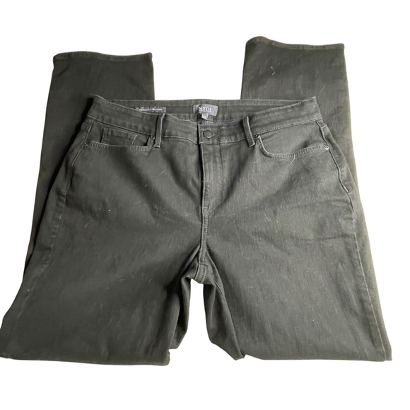 NYDJ Marilyn‎ black jeans 14P - Picture 1 of 7